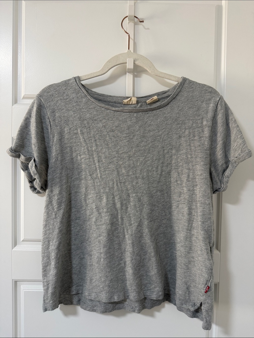 Levi's Gray Cotton Short Sleeve Tee Size Medium